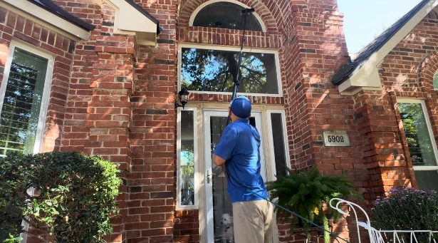 High-reach window washing Naples FL for tall entryways and second-story windows in Naples FL